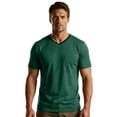 thumbnail image 6 of Mens Quick Dry V Neck T-Shirts Workout Soft Short Sleeve Moisture Wicking Running Athletic Gym Casual Tee Tops with Pocket Green, 6 of 9