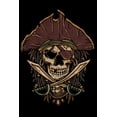 thumbnail image 1 of Distressed Skull Pirate (16x24 Giclee Gallery Art Print, Vivid Textured Wall Decor), 1 of 3