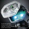 thumbnail image 3 of Solar Powered USB Rechargeable LED Bicycle Headlight NEWS Lamp Head Bike, 3 of 7