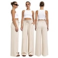 thumbnail image 6 of REDESS Wide Leg Pants for Women Palazzo Drawstring Loose Relaxed Fit with Pockets S-XXL, 6 of 8