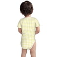 thumbnail image 6 of Rocae Lemon Yellow Checkboard for Baby Climbing Clothes Soft Baby Romper for Active Infants Comfortable and Breathable Crawling Jumpsuit Unisex Baby Outfit 2 Years, 6 of 8
