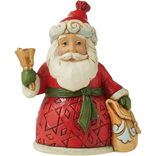 Enesco Jim Shore Miniature Santa with Bell and Bag Figurine - Walmart.com