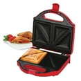 thumbnail image 1 of Salton Essentials - Gril à Sandwich Compact avec Surface de Cuisson Antiadhésive, Rouge, 1 of 7