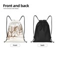 thumbnail image 5 of Bingfone Western Desert Cowboys Drawstrings Backpacks Bags For Men Women Gym Drawstrings Bag, 5 of 9