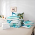 thumbnail image 4 of Erosebridal Hawaii Beach Bedding Twin Size, Sea Wave Palm Tree Comforter Sets with Sheets Breathable 7pcs, 4 of 4