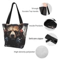 thumbnail image 4 of Disketp Urban Bear With Headphones Bolsa de Hombro Casual para Mujer, Bolso Cruzado para Compras, Viajes y Uso Diario, 4 of 6