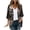 Black, variant on Womens Floral Print Cardigan Plus Size 3/4 Sleeve Open Front Outwear Chiffon Lightweight Casual Loose Jackets (S, Purple)