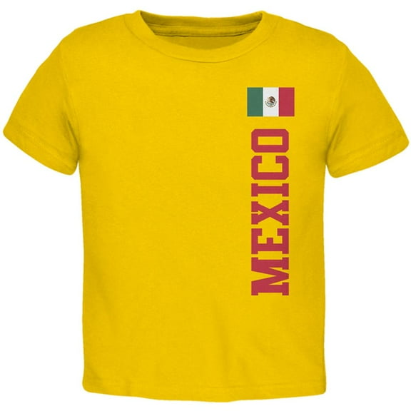 Cinco De Mayo World Cup Mexico Toddler T Shirt Yellow 4T