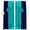 Aqua Blue, variant on Tropical Fish Blackout Curtains for Bedroom/Living Room, Pinch Pleated Black Out Curtains, Mandalas Boho Modern Green Abstract Stripe Room Darkening Window Drapes with Hooks 2 Panels, 39"x70"