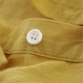 thumbnail image 3 of T-shirt Décontracté d'Été pour Homme en Coton et Lin, Hauts Unis M-3TG, 3 of 4
