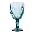 thumbnail image 2 of Juego 6 Copas de Vidrio Grueso con Diseño Diamante en Relieve, Capacidad 354 ml, Color Gris, 2 of 5
