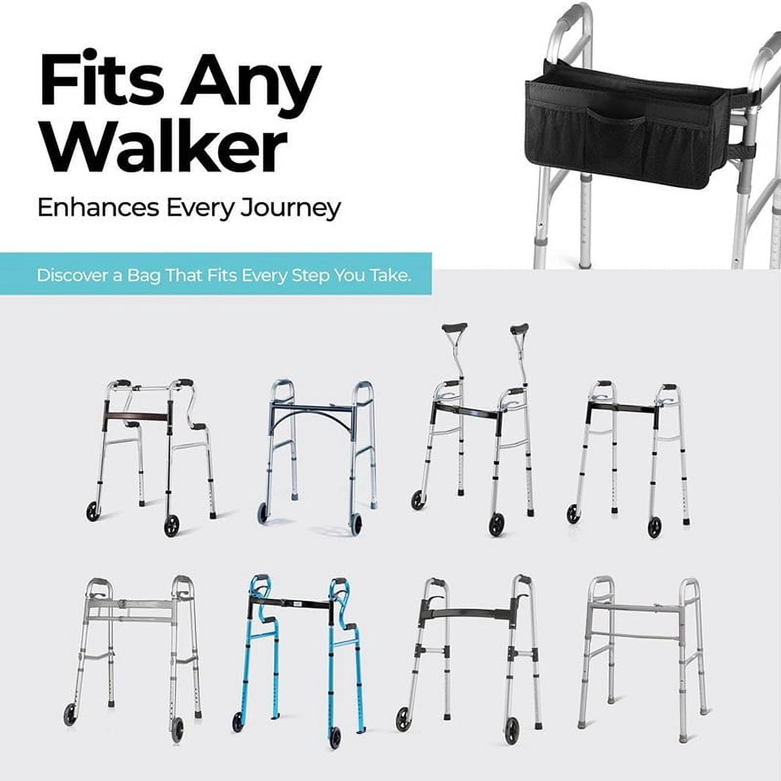 Walker Basket Walker Bag Water Walker Cup Holder Walker Basket for Folding Walker Foldable Walker Storage Bag