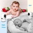thumbnail image 5 of HelloBaby Upgrade Monitor de bebé de 5 pulgadas con batería de 26 horas, 2 cámaras Pan-Tilt-Zoom, monitor de bebé con audio y vídeo de alcance de 1000 pies, sin WiFi, VOX, visión nocturna, conversació, 5 of 5
