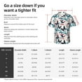 thumbnail image 3 of Yiaed Butterfly Print Hawaiian Shirt for Men Short Sleeve Button Down Shirts Beach Shirts for Men-Medium, 3 of 5
