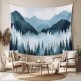thumbnail image 2 of Forest Mountain Tapestry for Bedroom Wall Hanging Tapestry, Vintage Peak Nature Sky Star Landscape Ceiling Backdrop Tapestries Poster Blanket Wall Decor for Teens Room Living Room Dorm 39" x 59", 2 of 8