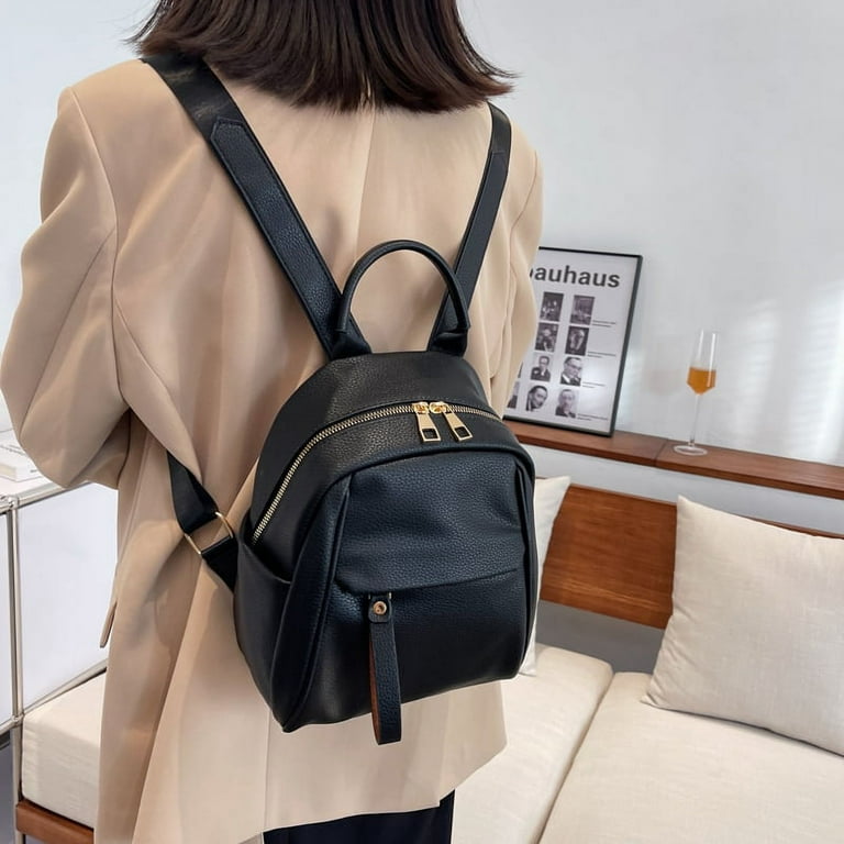 CoCopeaunt Womens Casual Small Backpack Pu Leather Backpack New