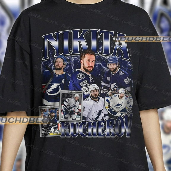 Comfort colors Nikita Kucherov Tampa Bay Ice Hockey Shirt, Lightning Ice Hockey Shirt, Ice Hockey 90s Vintage Fan Gift