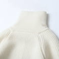 thumbnail image 6 of GYRATEDREAM Toddler Baby Boys Girls Knit Sweaters Cable Ruffle Neck High Collar Fall Winter Soft Warm Sweater Pullover Tops for 12-13Y Brown, 6 of 9