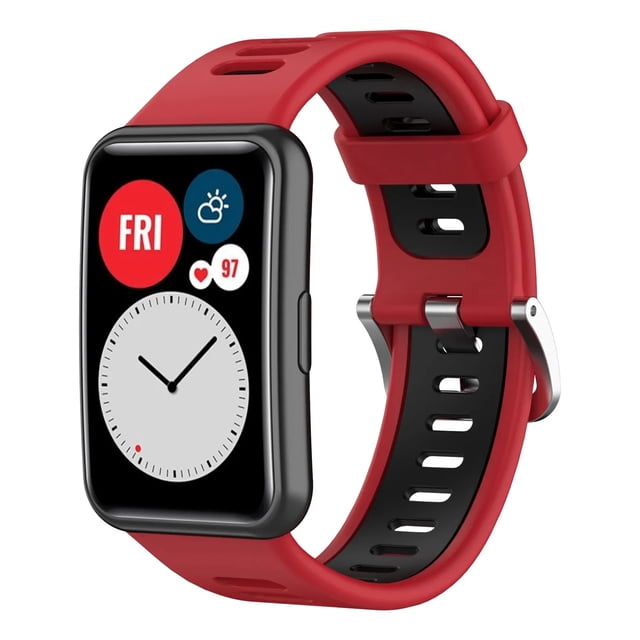 Correa Sport para Huawei Watch Fit, Silicona Premium, Talla Única, Resistente al Agua, Estilo Deportivo, Unisex