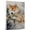 Akita, variant on Barbet Dog Playing Trumpet Wall Stretched Canvas Size 8x12 – Barbet Canvas Art for Dog Lovers, Trumpet Canvas Wall Decor