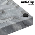 thumbnail image 4 of happimess Luxe Stone 12" x 6" Classic Minimalist Rectangular Marble Bathroom Countertop Tray, Black, TRY4001C, 4 of 4