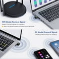 thumbnail image 5 of Wavlink AC650 USB WiFi Adapter, USB2.0 Dual Band 2.4GHz/5GHz Wireless Network Dongle for PC Desktop Laptop, Supports Windows 11/10/8.1/8/7/Vista/XP, MacOS 10.7-10.15, 5 of 7