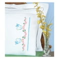 thumbnail image 2 of Jack Dempsey Stamped Pillowcases W/White Perle Edge 2/Pkg-Love Birds, 2 of 2
