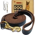 thumbnail image 1 of Correa para perros de piel Meruogkar de 6 pies x 3/4 pulgadas para perros grandes y medianos, 1 of 6