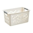 thumbnail image 4 of Hauiodp Small Organizers, Plastic Storage Basket, Rectangular Storage Tray Baskets Container with Handle for Organizing Pantry, Office, Craft Room, Cabinet, Bedroom, Closet, Laundry Room, 4 of 6