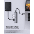 thumbnail image 4 of HUB USB-C 4 en 1 UGREEN CM473 USB-A 3.0 5Gbps + 1 soporte USB C, 4 of 7