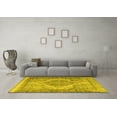 thumbnail image 3 of Ahgly Company Indoor Round Persian Yellow Traditional Area Rugs, 5' Round, 3 of 4