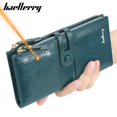 thumbnail image 2 of Billeteras de mujer con grabado de nombre 2022, tarjetero de cuero largo a la moda de alta calidad, monedero clásico para mujer, billetera de marca con cremallera para mujer Tan Jianjun unisex, 2 of 2