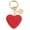 Red, variant on Visland Key Chain Shiny Full Rhinestone Sparkling Multi-purpose Reusable Gift Accessories Metal Heart Shaped Car Keychain Handbag Pendant Keyring for Wallet