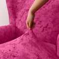 thumbnail image 3 of Dowbom Stretch Wingback Chair Cover Spandex 2-Pieces Printed Wing Chair Slipcover, 3 of 6