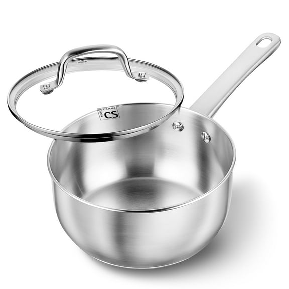 CS KOCHSYSTEME 2QT Stainless Steel Saucepan with Lid