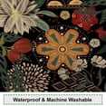 thumbnail image 4 of Abstract Bohemian Floral Shower Curtain - Vintage Black Mid-Century Flowers, Art Aesthetics Bathroom Decor, Waterproof Polyester Fabric, Includes 12 Hooks, 72x72 Inch, Ideal for Artistic Spaces, 4 of 6