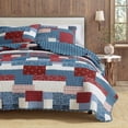 thumbnail image 6 of Lodge Quilt Set - Lightweight, Soft, All-Season - 2-Piece Reversible Rustic Bedding Set (Twin / Twin XL, Americana Patchwork), 6 of 6