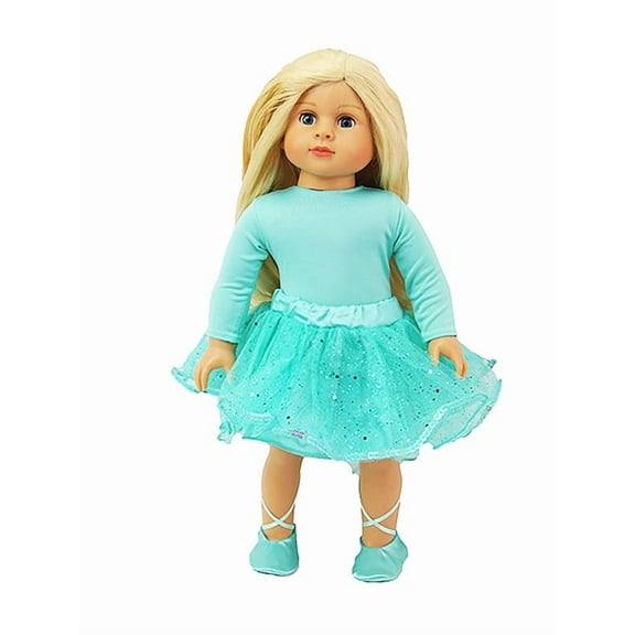 Mint Green Dance Outfit with Shoes for 18inch Dolls | American Fashion World