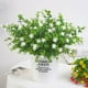 thumbnail image 3 of Naiovety Ramo de hierba artificial de Milán, planta de plástico de simulación, suministros florales para jardinería en el hogar, suministros de Plantas Artificiales blanco Naiovety HA6556-01B, 3 of 5