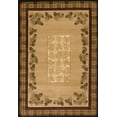 thumbnail image 1 of United Weavers Contours Lodge Area Rug 511-27659 Winter Pines Toffee Acorns Plaid, 1 of 5