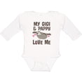thumbnail image 3 of Inktastic My Gigi and Pappy Love Me Girls Long Sleeve Baby Bodysuit, 3 of 5