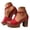 Red, variant on Platform High Heels for Women T Strap Chunky Heeled Sandals Open Toe Wedding Party Prom Dress Shoes with Ankle Strap Size 6-10