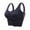 Black, variant on Swim Bra Lifting Bra "Plus Size Women's Seamless Front Closure Sports Bra With Supportive Design And Wire Comfort"