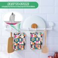 thumbnail image 4 of Yayeee Pot Holders Kitchen Heat Resistant with Pocket 7"x9.8" Cotton Oven Cooking Hot Pads, Orange Geometric, 4 of 7