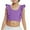Purple, variant on HaiMao Girls Training Bra Clearance Cute Ruffle Sports Bra for Kids Scoop Neckline Fitness Yoga Bra Strap Crop Top Wine 10 Years