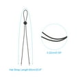 thumbnail image 2 of Uxcell 10Pcs Flexible Removable Hat Chin Cord 23.6"x0.09" Hat Strap with Cord Lock for Fishing Boating, Black, 2 of 6