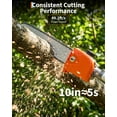 thumbnail image 4 of Gas Pole Saw, 52cc 2-Stroke Gas Powered Pole Chainsaw, 9.5Ft Extendable Professional Tree Trimming for Yard & Garden, 4 of 8