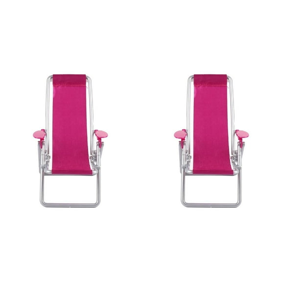 LYINGF Miniature Folding Beach Chairs Plastic Dollhouse Furniture Accessories for Realistic Dolls House Scenes, Beach Theme Diorama Displays, and Miniature Collector Scene Decorations