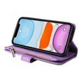 thumbnail image 3 of Compatible with iPhone 11 Wallet Case with Card Slots PU Leather Zipper Flip Folio Cover, 3 of 5
