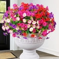 thumbnail image 7 of Uv Resistant Artificial Outdoor Flowers, Pink White Gradient, 18 in Hobby, Artificial Flowers, Garden Decorations Outdoor, Fence Planter Arrangements, 1 Pc, 7 of 7